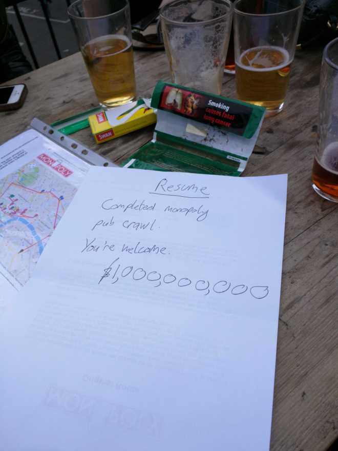 London, Part 1, Monopoly Pub Crawl - 10